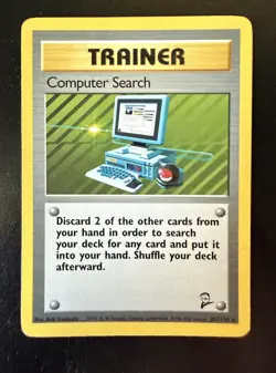 Computer Search 071/102 Base Set Regular Rare Card Pokemon TCG Vintage - Image 1
