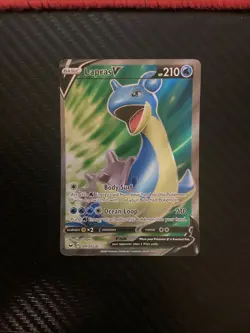 Lapras V - 189/202 - Pokemon Sword & Shield Base Set Full Art Rare Card NM - Image 1