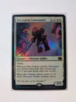 MTG Triceraton Commander - Foil, NM-Mint, English Teenage Mutant Ninja Turtles - Image 1