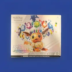Eevee 173 Pokemon Prismatic ETB Sealed Promo Card, BOX, Dice, Sleeves, No Packs - Image 4