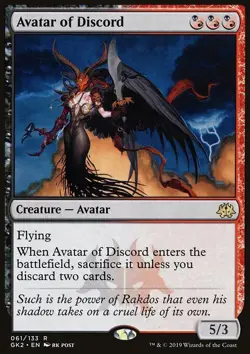 MTG Magic the Gathering Avatar of Discord (61/142) Guild Kit RNA LP - Image 1