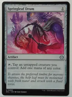 Springleaf Drum *Uncommon* Magic MtG x1 Lorwyn Eclipsed - Image 1
