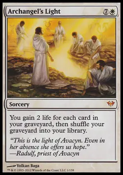 MTG Magic the Gathering Archangel's Light (1/175) Dark Ascension LP - Image 1