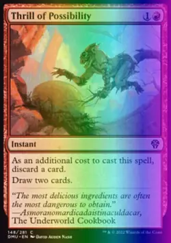 MTG Magic the Gathering Thrill of Possibility (148/447) Dominaria United NM FOIL - Image 1