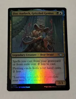 MTG Doc Aurlock, Grizzled Genius - Outlaws Of Thunder Junction FOIL LP - Image 1