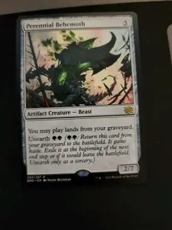 PERENNIAL BEHEMOTH x1 mtg NM The Brothers War 1 Rare - Image 1