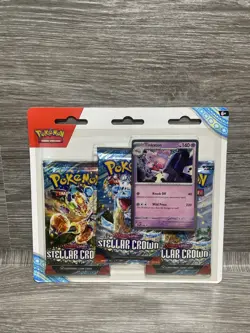 Pokemon-Scarlet & Violet: Stellar Crown 3-Pack Booster Blister (Tinkaton) SEALED - Image 1