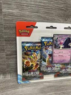 Pokemon-Scarlet & Violet: Stellar Crown 3-Pack Booster Blister (Tinkaton) SEALED - Image 2