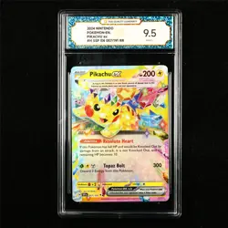 TQG 9.5 MINT+ 2024 Pokemon ENG Pikachu ex 057/191 RR - Image 1