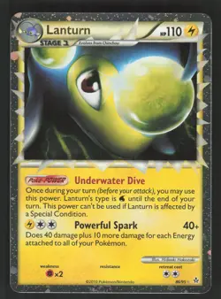 Lanturn 86/95 Prime Pokemon TCG Unleashed VLP - Image 1