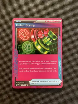 Pokemon TCG Twilight Masquerade Unfair Stamp 165/167 - Image 1