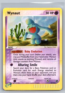 Pokemon TCG - Wynaut #54/100 Reverse Holo - HP - Vintage 2003 - Image 1