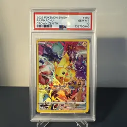 Pokemon - Pikachu - 160/159 - CROWN ZENITH - Full Art Secret Rare - PSA 10 - Image 1