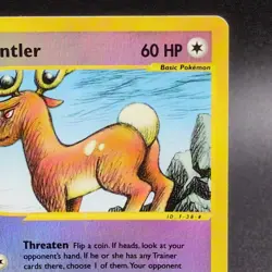 Stantler [Reverse Holo] #102 Pokemon Skyridge - 1 Owner 😳 NO GAMEPLAY - Image 3