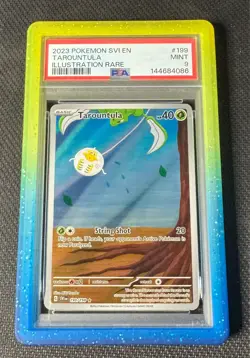 Pokemon Tarountula 199 Scarlet & Violet Base Set PSA 9 MINT - Image 1