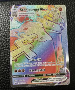 Pokemon TCG - Stonjourner VMAX (Secret) 205/202 Sword & Shield Base - NM - Image 1