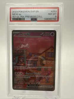 Pokemon Mew EX Promo 2023 SVP #053 151 Ultra Premium Collection Psa 8 - Image 1