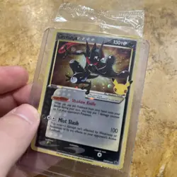 Pokemon TCG Greninja Gold Star SWSH144 - Celebrations Black Star Promo - Sealed - Image 3