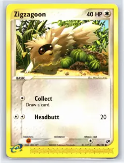 2003 Pokemon TCG EX Sandstorm Zigzagoon - 85/100 - NM - Image 1