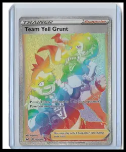 Team Yell Grunt (Secret) 210/202 Holo - Pokemon SWSH01: Sword & Shield Base Set - Image 1