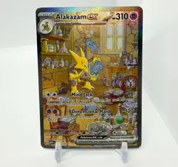 Pokemon TCG Scarlet & Violet 151 Alakazam EX Special Illustration Rare #201 - Image 1
