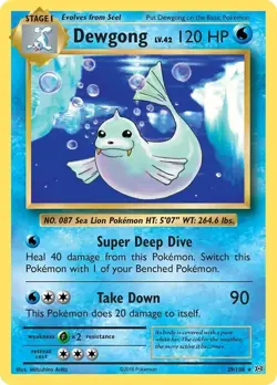 Pokemon DEWGONG RARE XY Evolutions 29/108 NM/MINT PACK FRESH - Image 1
