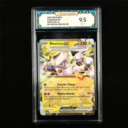 TQG 9.5 MINT+ 2023 Pokemon ENG Mewtwo ex 058/182 RR - Image 1
