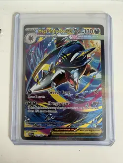 Pokemon Mega Sharpedo ex 127/094 Phantasmal Flames Pack Fresh Free US In Box SIR - Image 1