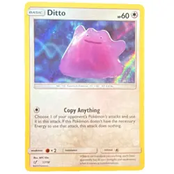 Pokemon Ditto 17/18 Detective Pikachu EN Basic 2019 60 HP Holo Rare Holo - Image 1