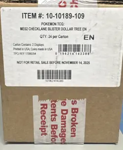Sealed ME02 Phantasmal Flames Checklane Blister Case 24ct Dollar Tree Pokemon - Image 1