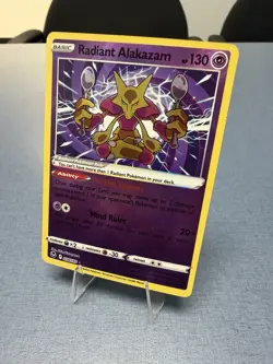 Pokemon Radiant Alakazam 059/195 Silver Tempest Radiant Rare Holo NM - Image 1