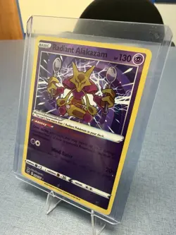 Pokemon Radiant Alakazam 059/195 Silver Tempest Radiant Rare Holo NM - Image 3