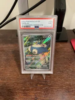 Pokemon Snorlax Promo Holo SV Scarlet & Violet 051 PSA 9 Basic POKEMON CENTER - Image 1