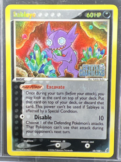 2006 Pokemon Sableye 10/100 EX Crystal Guardians Stamped Reverse Holo Rare - Image 1