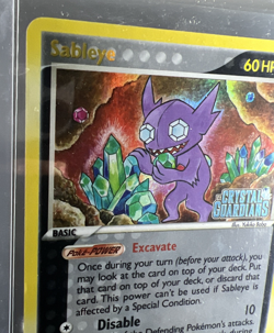 2006 Pokemon Sableye 10/100 EX Crystal Guardians Stamped Reverse Holo Rare - Image 3