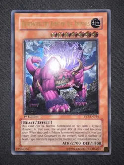 Yugioh Behemoth the King of All Animals 1st Edition Ultimate Rare FET-EN014 LP - Image 2