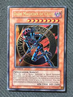 Yugioh Dark Magician of Chaos 1st Edition Ultra Rare IOC-065 LP - Image 1