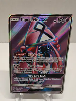 Pokemon Card - Tapu Lele GX Guardians Rising 137/145 Ultra Rare NM - Image 1