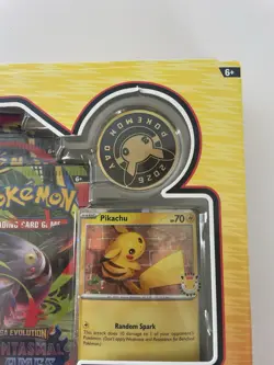 Pokemon Day 2026 Collection Box Pikachu Promo Card Coin 3 Packs Sealed NEW - Image 2
