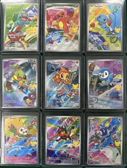 Pokemon 2026 First Partner Illustration Collection Series 1 Promos Set 9 Cards - Image 1