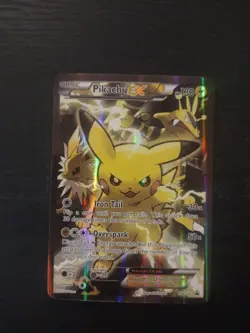 Pokemon Pikachu EX XY124 Black Star Promo 2016 Holo Card TCG - Image 1