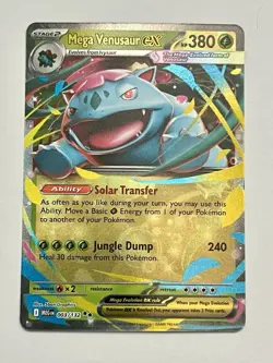 Mega Venusaur Ex 003/132 Pokemon Mega Evolution Card TCG - Image 1