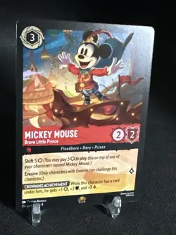 Mickey Mouse-Brave Little Prince EN 111/204 Fabled Legendary Card Disney Lorcana - Image 3
