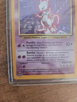 Pokemon Base Set Holo Mewtwo 10/102 Trading Card - Image 4