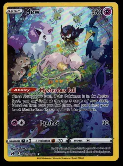 Mew GG10/GG70 Crown Zenith Pokemon Card Full Art Ultra Rare Sleeping Mew NEARM - Image 1