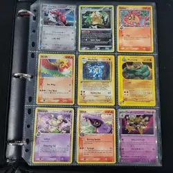 Pokemon Vintage WoTC Mixed Lot of Cards Holos Binder Pages Machamp Ho Oh Shiftry - Image 1