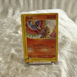 Ho-Oh # 52 WOTC Black Star PROMO "Pokemon Center NY" Stamped Card E- Reader NM - Image 1