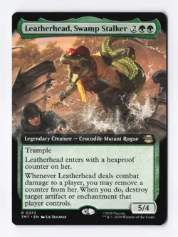 Leatherhead, Swamp Stalker (Extended Art) MTG Teenage Mutant Ninja Turtles (TMT) - Image 1