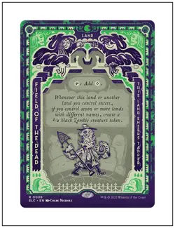 1x Field of the Dead, Secret Lair Countdown Encyclopedia, Magic MTG NM - Image 1