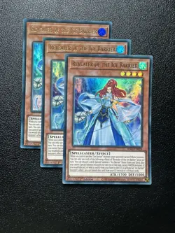 Yugioh - Revealer Of The Ice Barrier X3 Playset - Ultra Rare - RA03 - 1st - Image 1